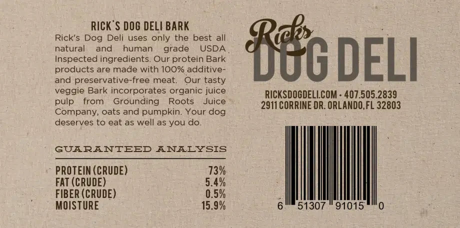 Rick's Dog Deli Chicken Bark Treats