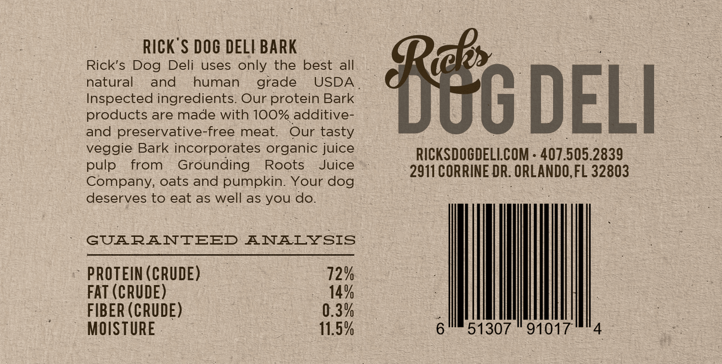Rick's Dog Deli Goat Bark Dog Treats