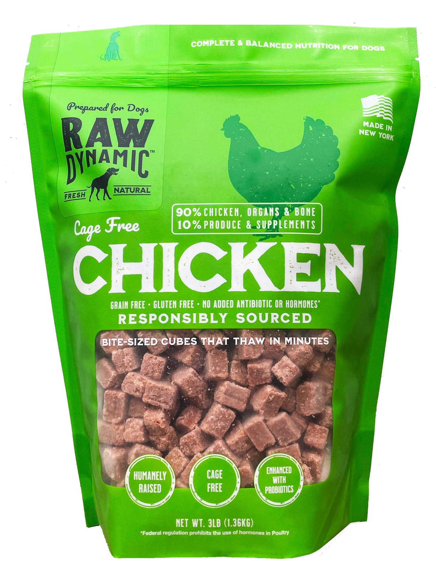 Raw Dynamics CF Frozen Chicken Dog 6#
