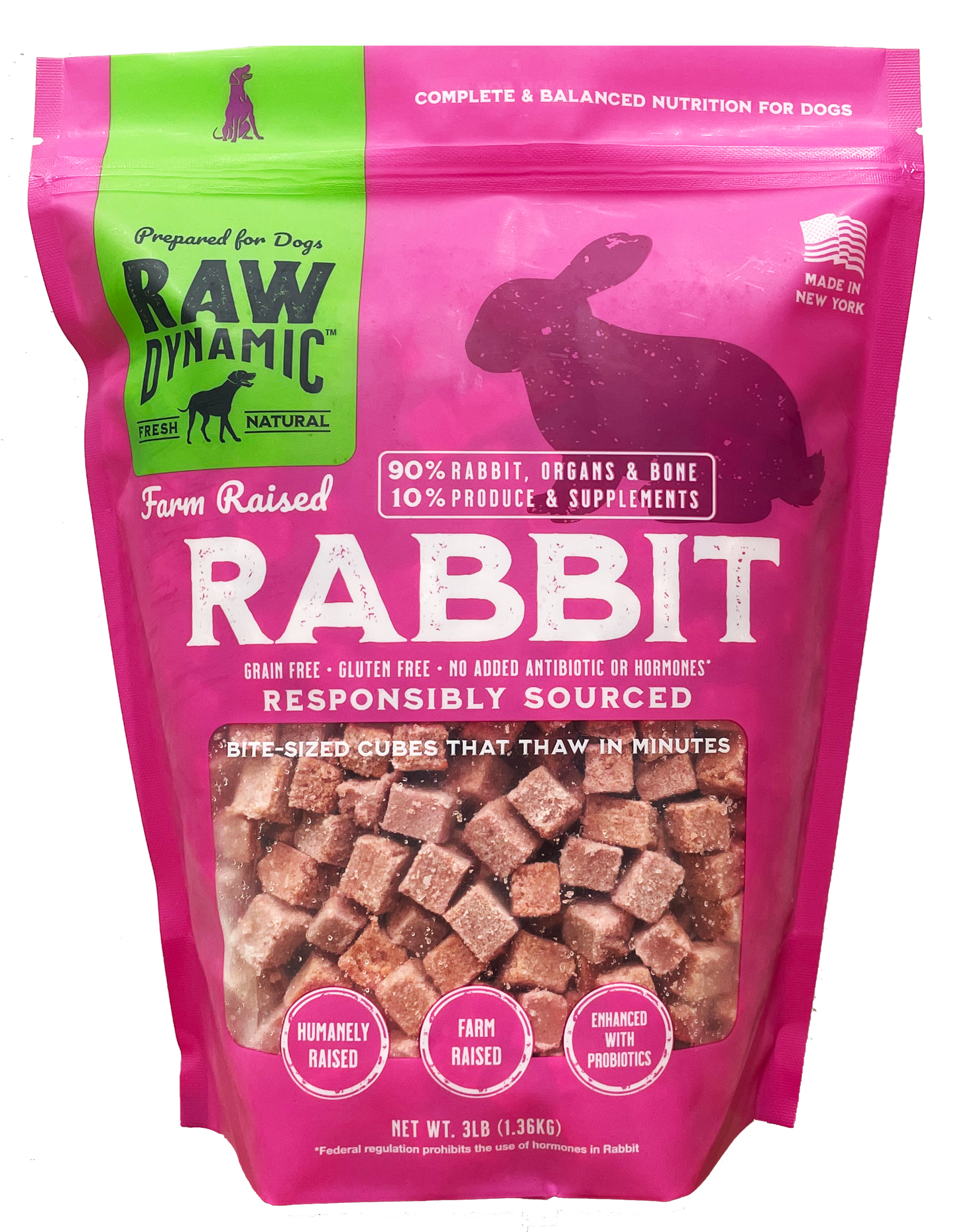 Raw Dynamic Frozen Rabbit 6# Dog