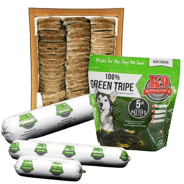 K-9 Kraving Green (Beef) Tripe 1# Roll