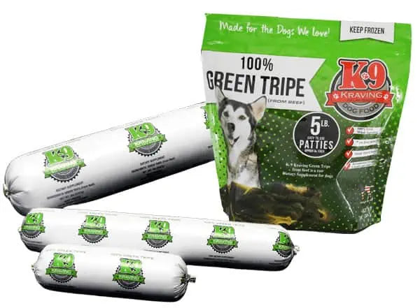 K-9 Kraving Green Beef Tripe 1# Roll