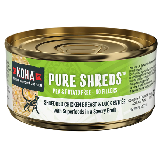 Koha Cat Can Pure Shreds Chicken & Duck 5.5 oz