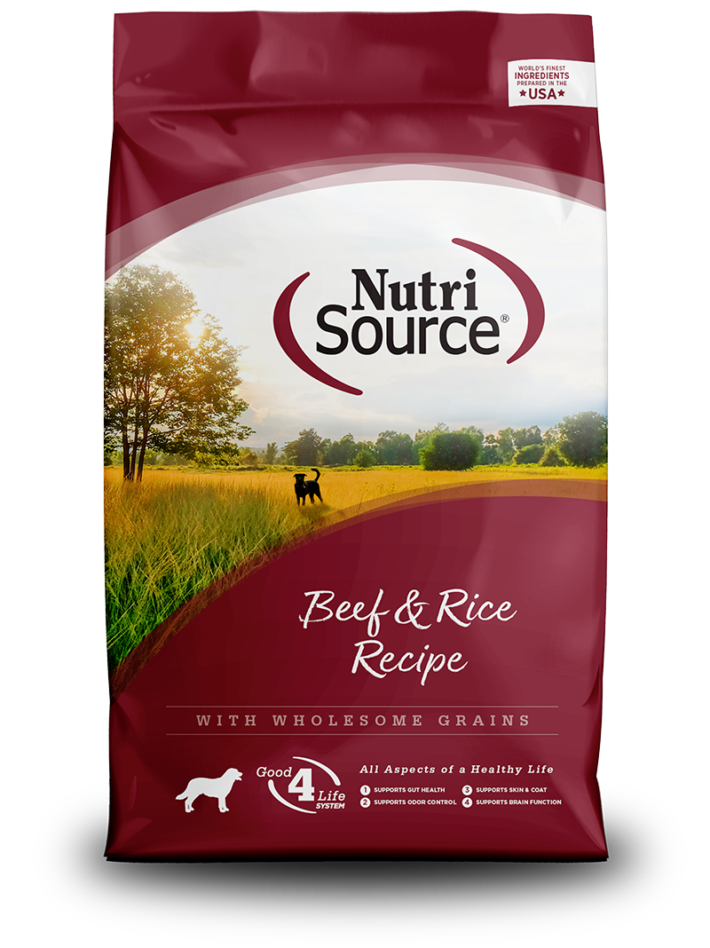 NutriSource Beef Rice Dog Food 26#