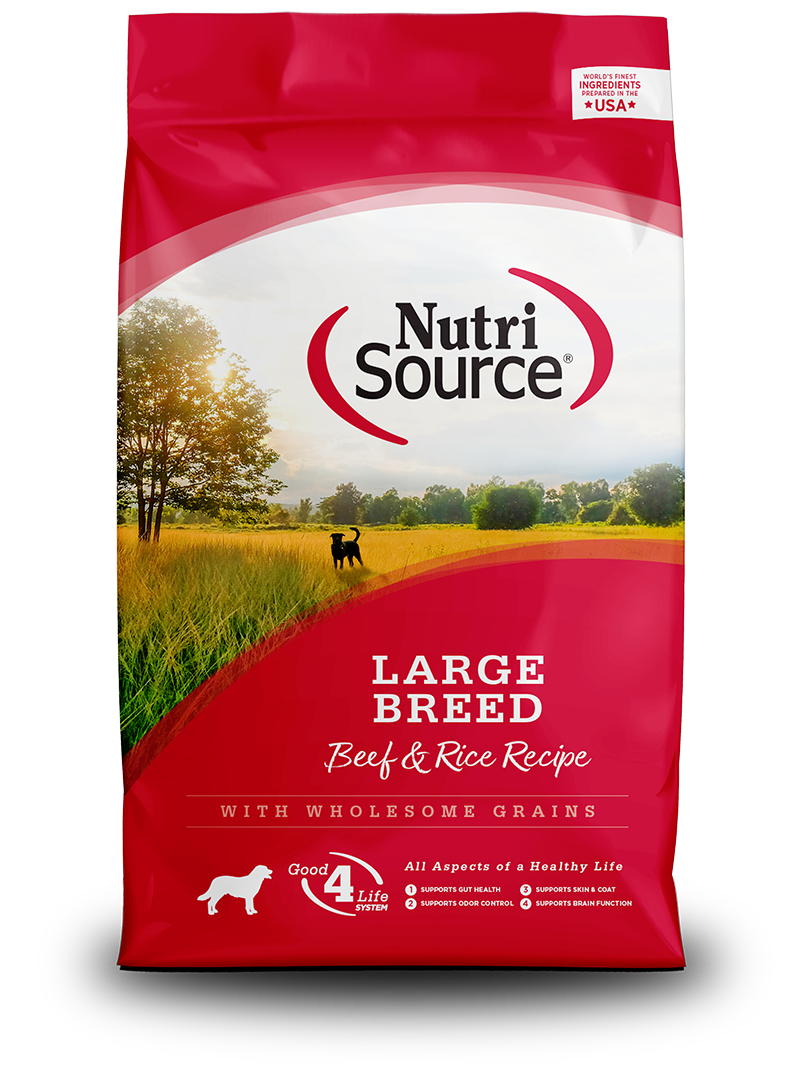 Nutrisource Large Breed Beef/Rice Adult 26#