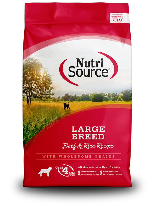 Nutrisource Large Breed Beef/Rice Adult 26#