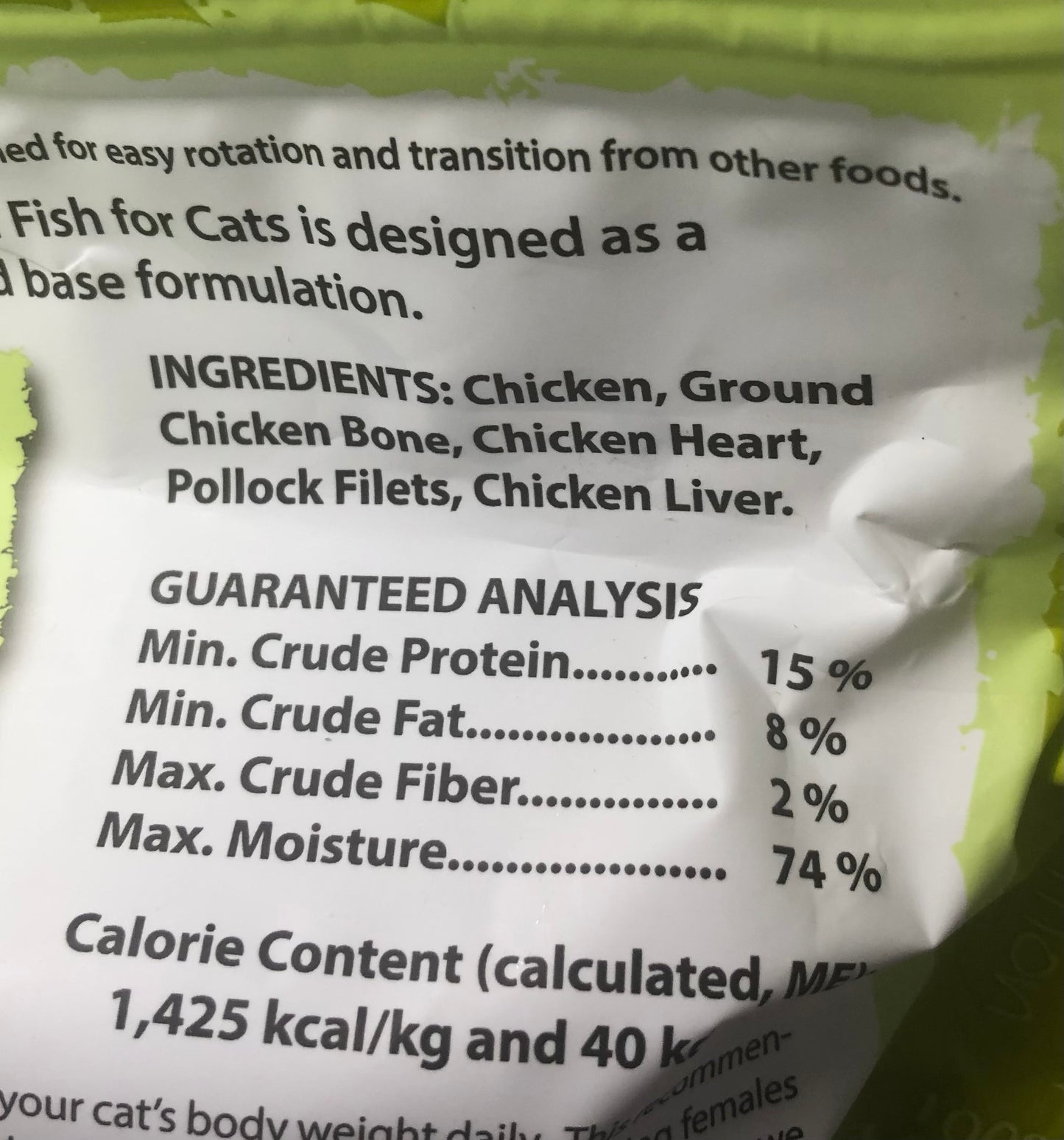 OC Raw Frozen Chicken/Fish Sliders Cat 4#