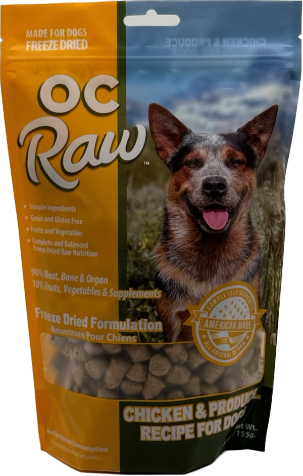 OC Raw Freeze Dried Chicken Meaty Rox 5.5 oz.