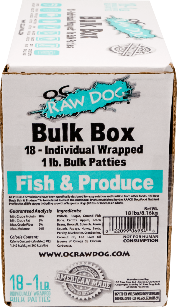 OC Raw Frozen Fish & Produce Bulk 18#