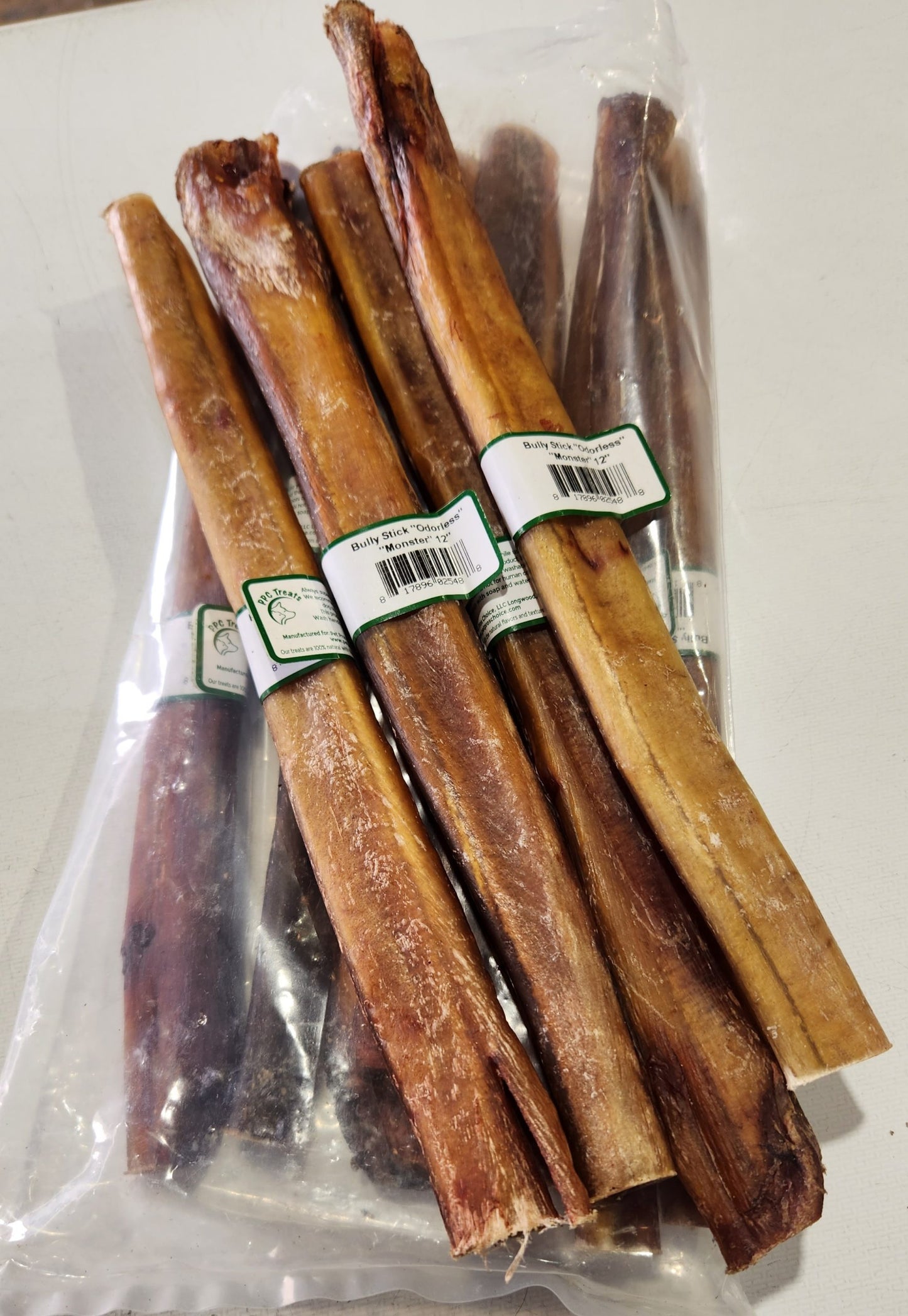 PPC Monster Odorless Bully Stick 12"