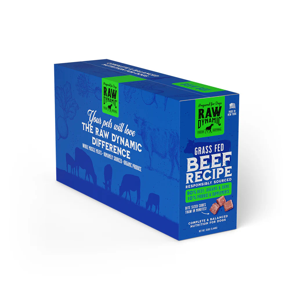 Raw Dynamics Grass-Fed Frozen Beef Dog 12#