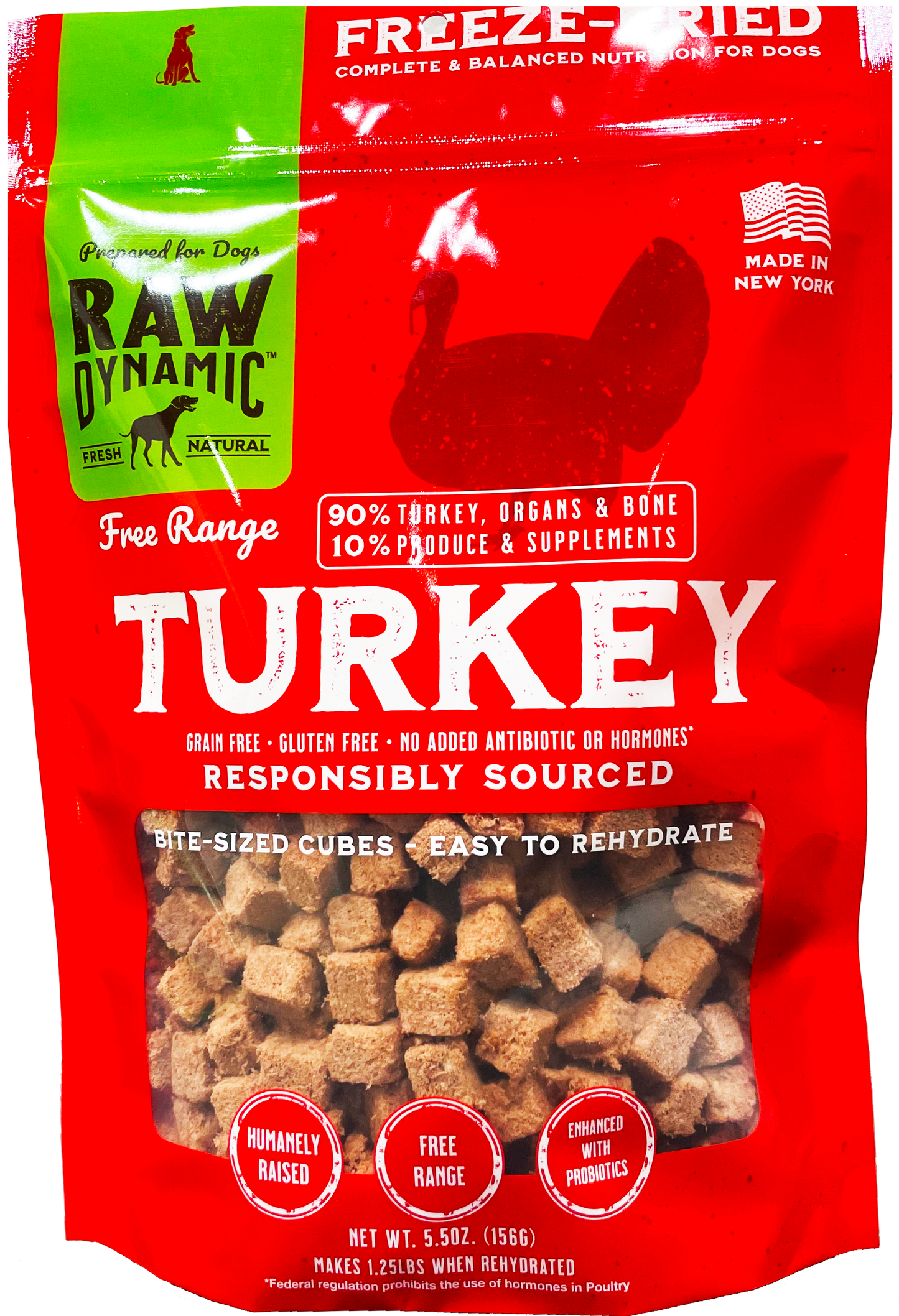 Raw Dynamic Frozen Turkey Dog 3#