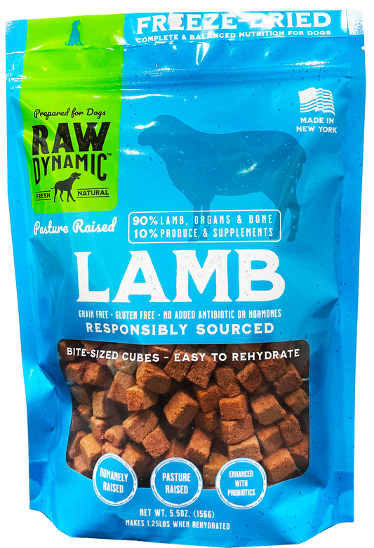 Raw Dynamics Freeze Dried Lamb 5.5 z Dog