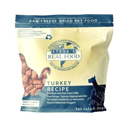 Steve's Real Food Freeze Dried Turkey Dog & Cat Food