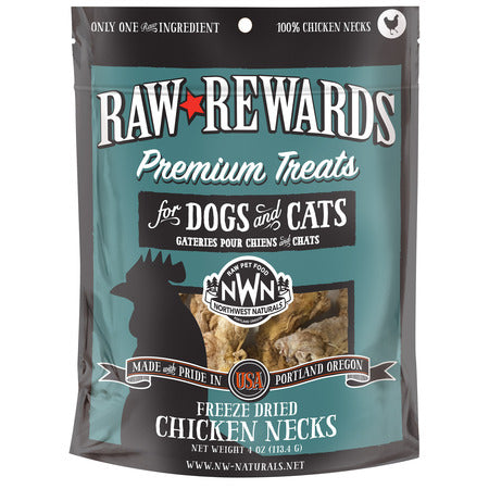 Northwest Natural Freeze Dried Chicken Necks 4 z