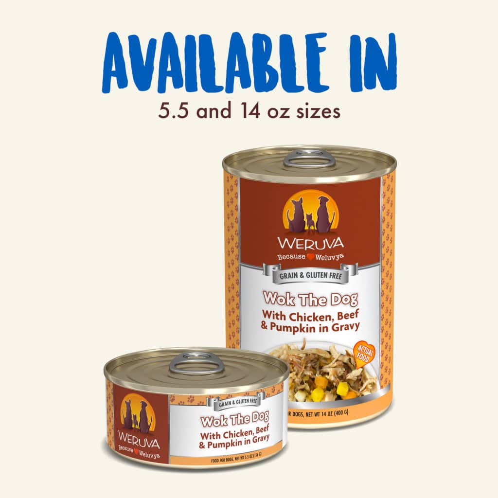 Weruva Dog Classic Can GF Chicken, Beef & Pumpkin - Wok the Dog 14 oz