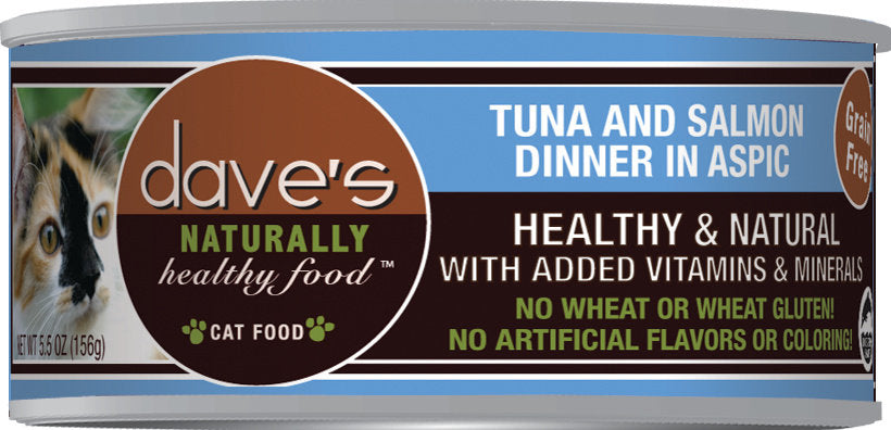 Dave's Cat Naturally Healthy Can Tuna & Salmon 5.5 oz