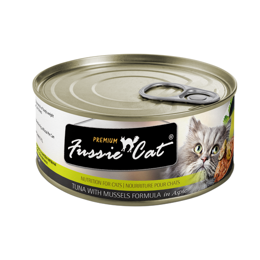 Fussie Cat Can Premium Tuna & Mussel in Aspic 2.82 oz