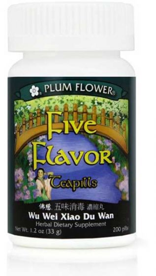 Plum Flower Five Flavor Teapills Wu Wei Xiao Du Wan