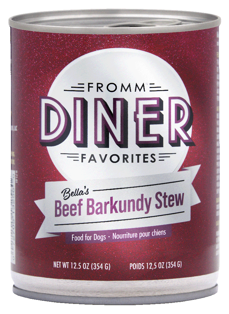 Fromm Dog Wet Can Diner Classics Beef Barkundy Stew 12.5 oz