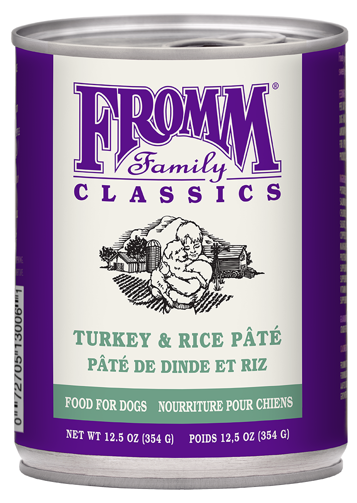 Fromm Classic Dog Can Pate Turkey & Rice 12.5 oz
