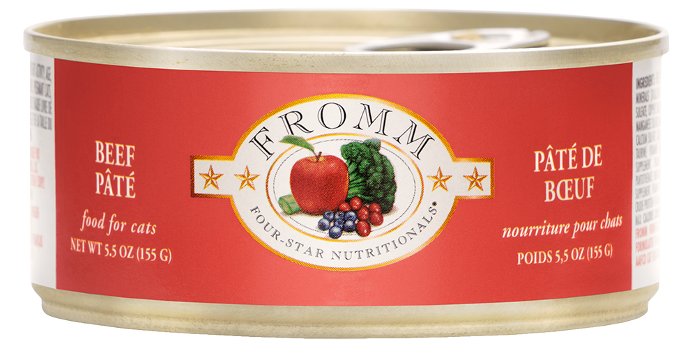 Fromm 4 Star Cat Can Pate' Beef 5.5 oz