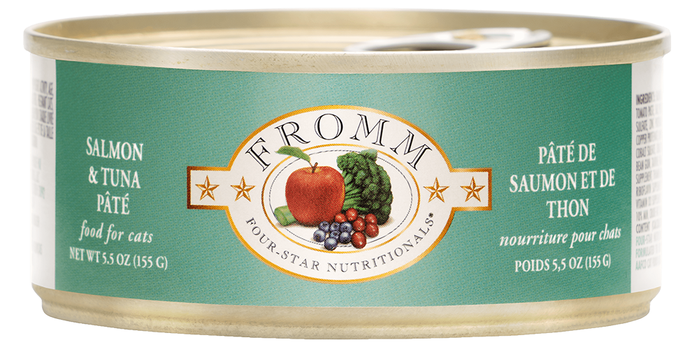 Fromm 4 Star Cat Can GF Pate' Salmon & Tuna 5.5 oz