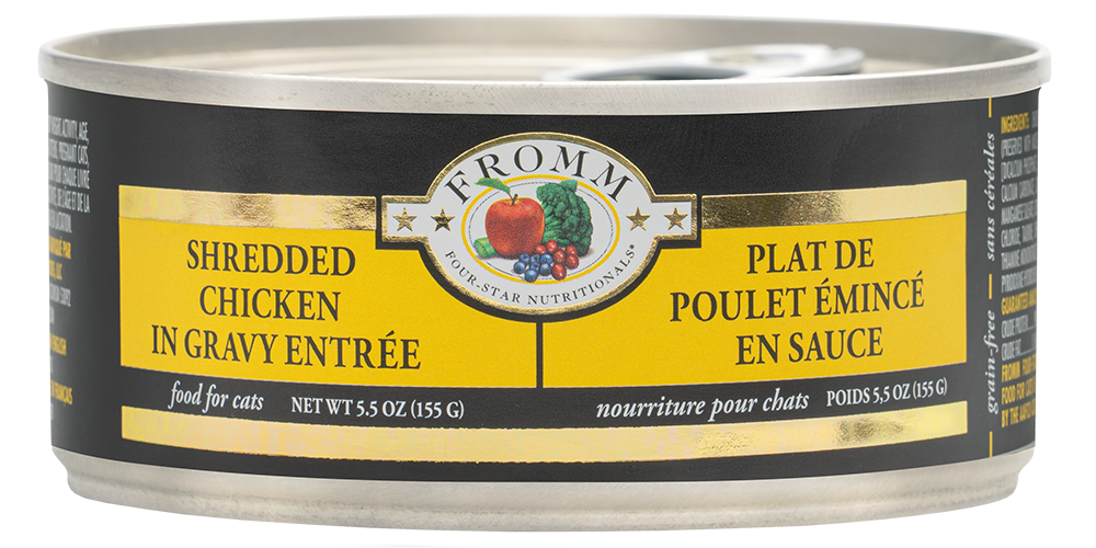 Fromm 4 Star Cat Can Shredded Chicken 5.5 oz