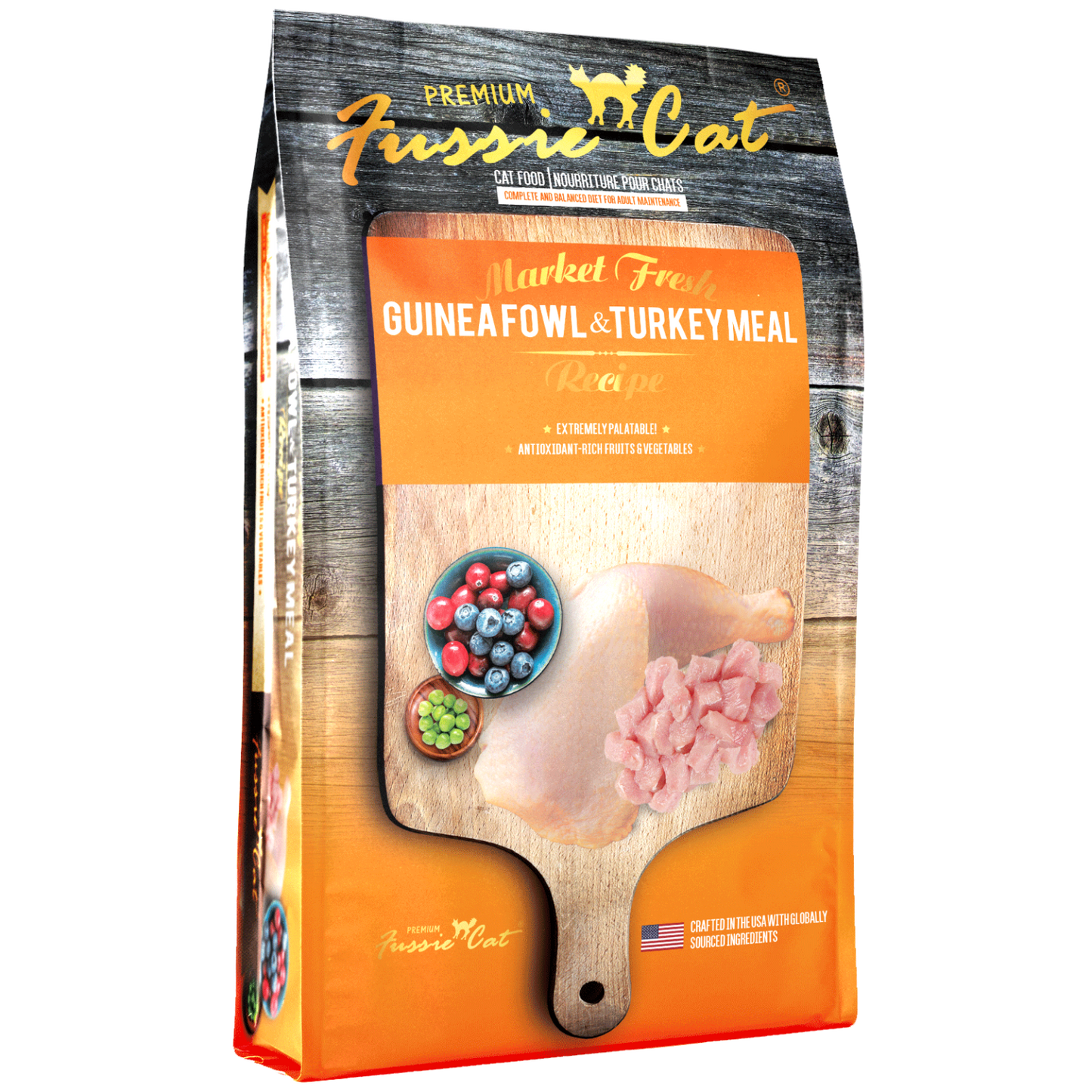 Fussie Cat Dry GF Market Fresh Guinea Fowl & Turkey Formula 10#