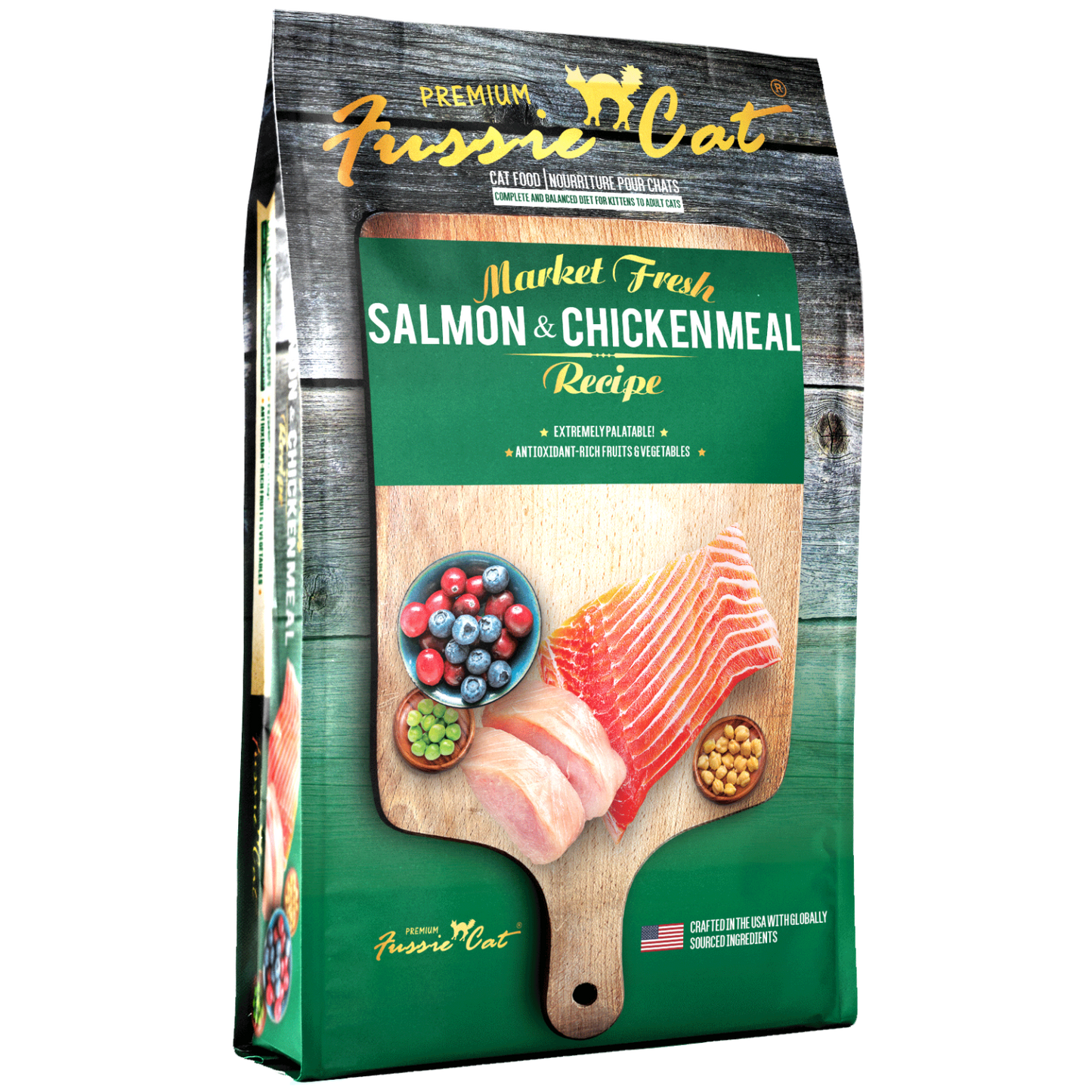 Fussie Cat Dry GF Market Fresh Salmon & Chicken Formula 10#