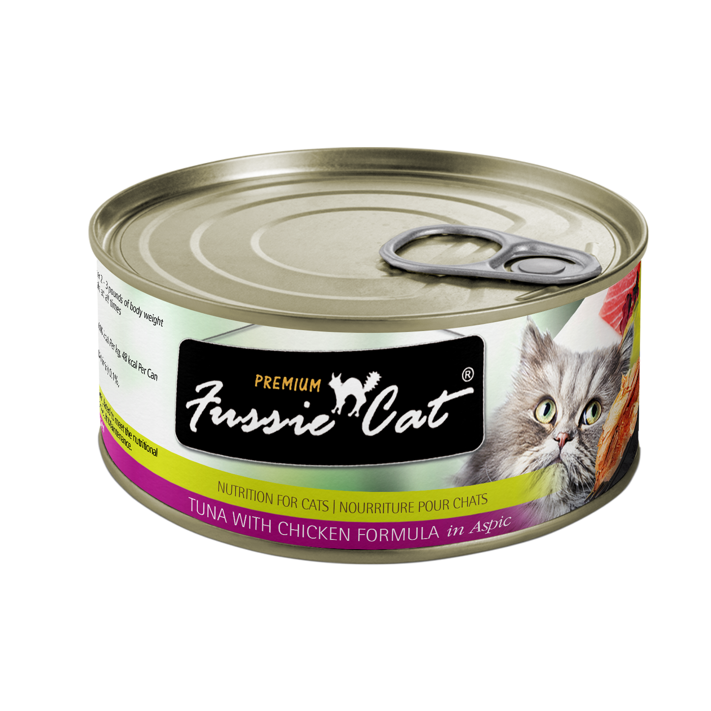 Fussie Cat Can Premium Tuna & Chicken Liver in Aspic 5.5 oz
