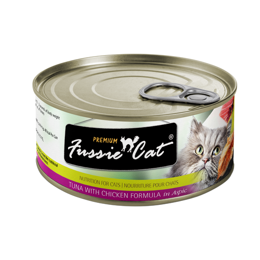 Fussie Cat Can Premium Tuna & Chicken in Aspic 2.82 oz