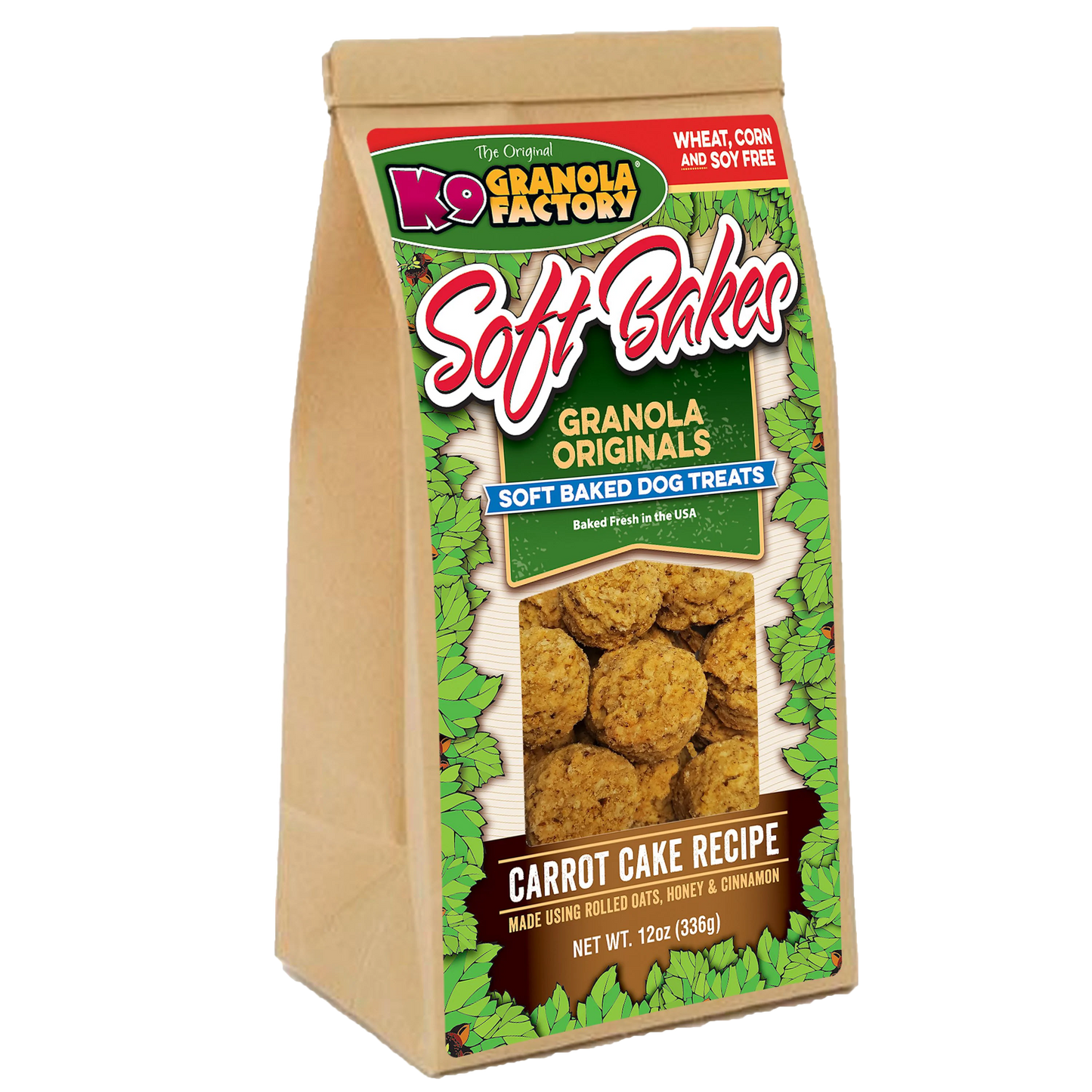 K9 Granola Treats Soft Bakes Carrot Cake 12 oz