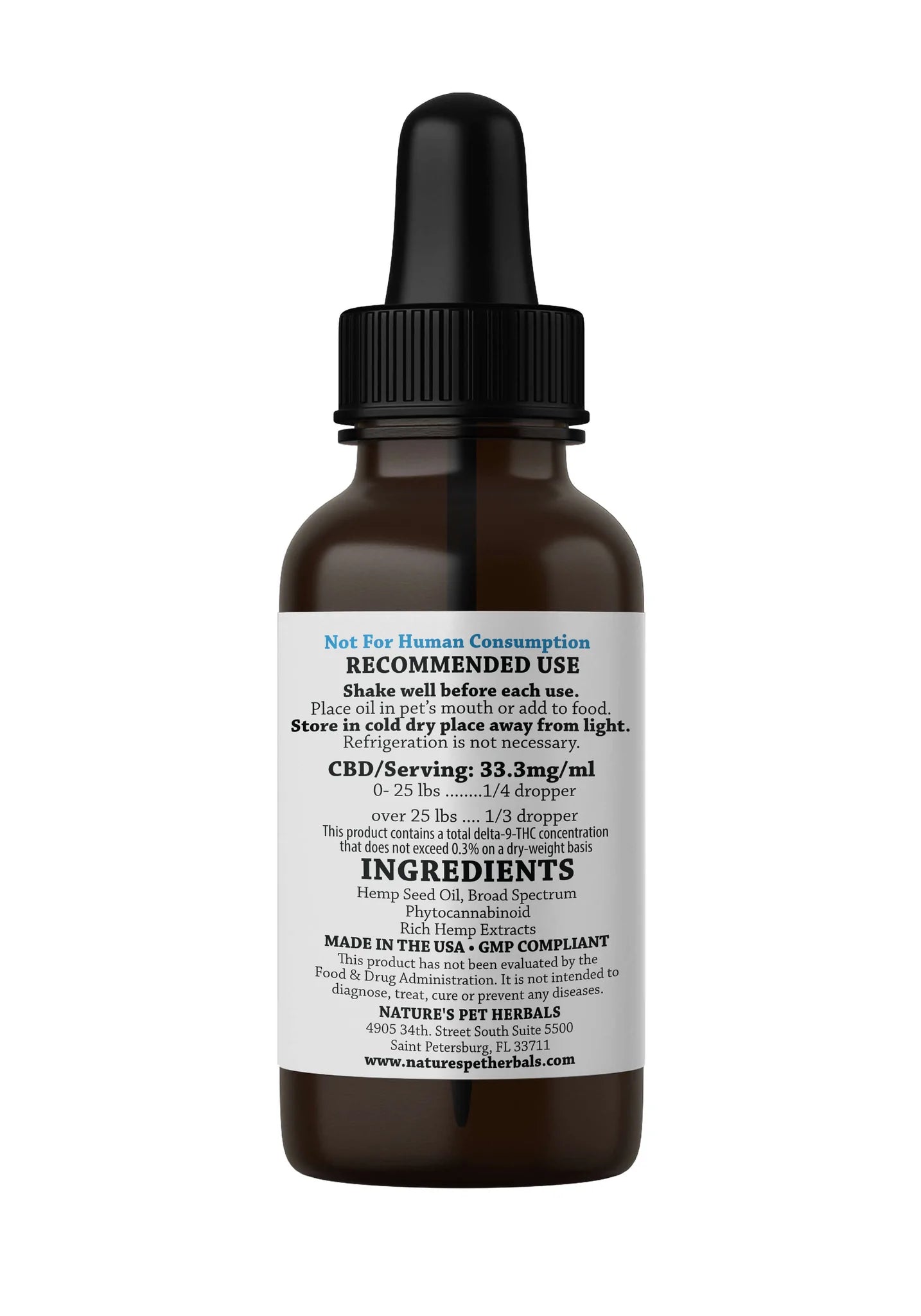 NPH 1000mg CBD 1oz Dropper