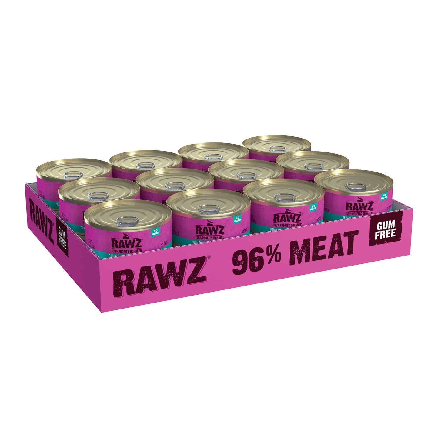 Rawz Cat Can GF 96% Chicken & Herring Pate' 5.5 oz