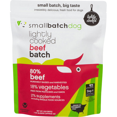 Small Batch Dog Frozen Lightly Cooked Beef 2#