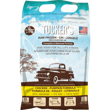 Tucker's Frozen Food Chicken Pumpkin 6# Dog Food