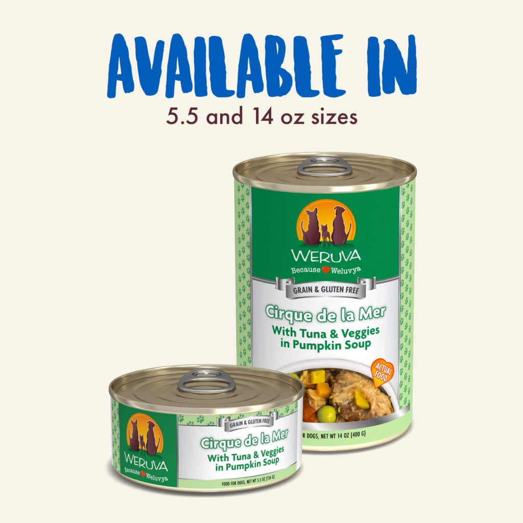 Weruva Dog Classic Can GF Tuna & Veggies - Cirque De La Mer 14 oz