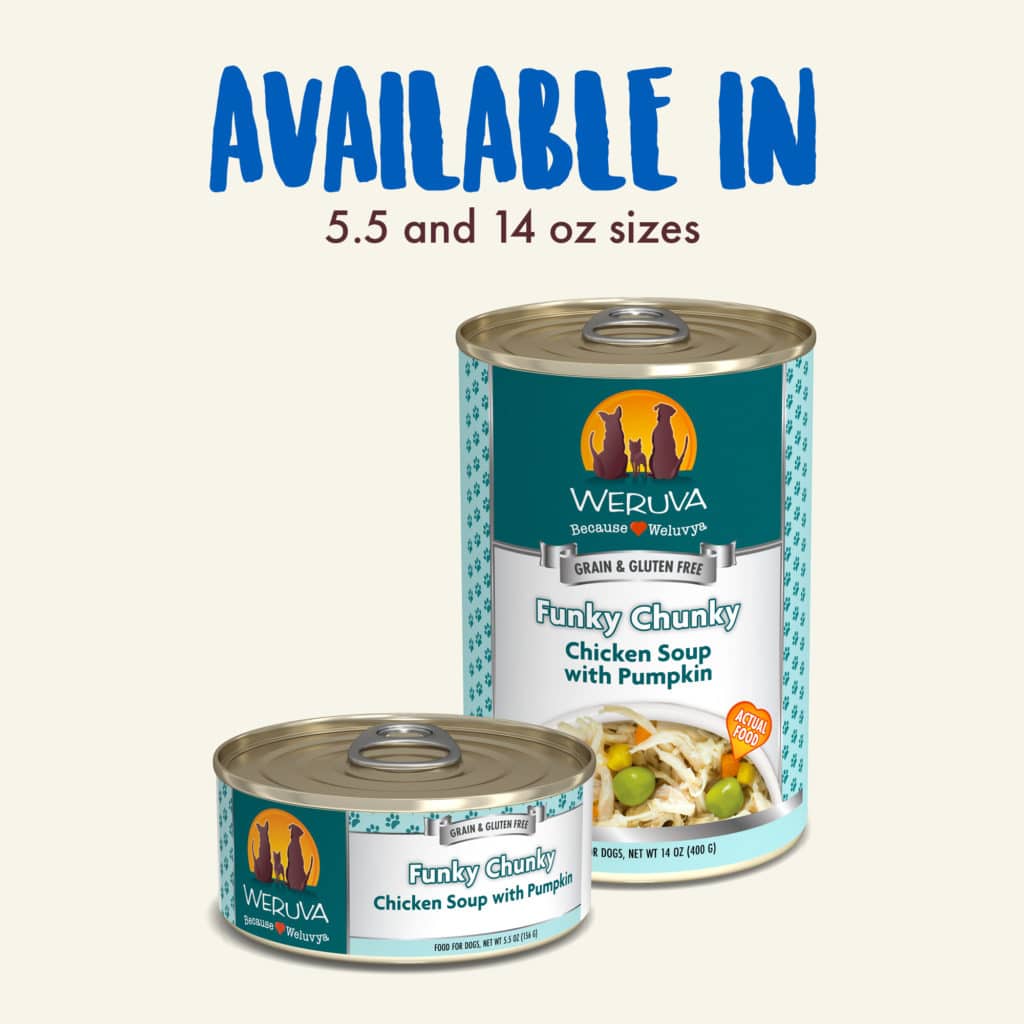 Weruva Dog Classic Can GF Chicken Soup & Pumpkin - Funky Chunky 14 oz