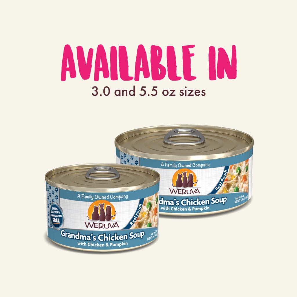 Weruva Cat Classic Can GF Chicken & Veggies - Grandma's Chicken Soup 5.5 oz