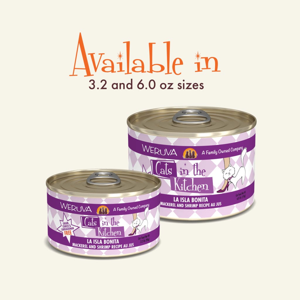 Weruva CITK Can GF Mackerel & Shrimp - La Isla Bonita 3 oz