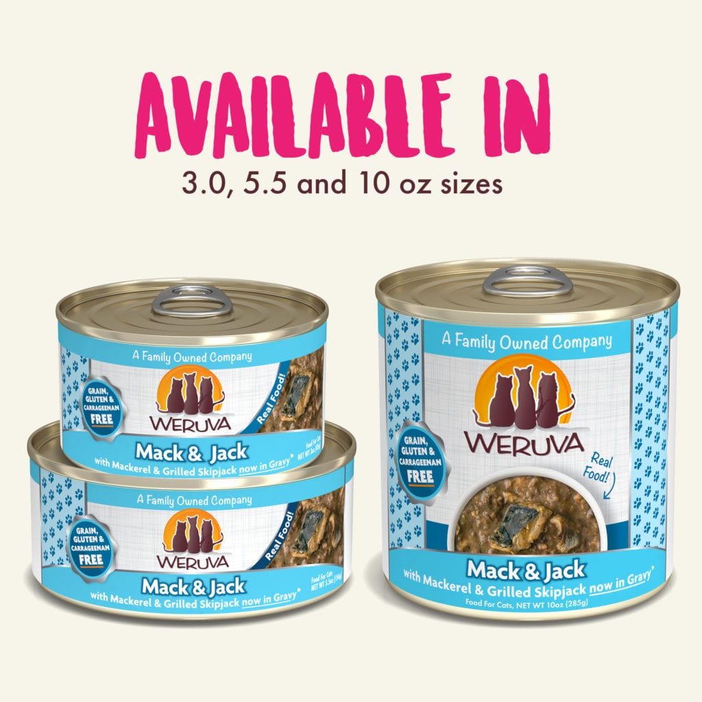 Weruva Cat Classic Can GF Mackerel & Skipjack - Mack & Jack 5.5