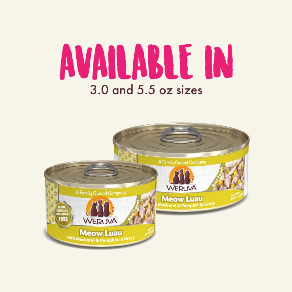Weruva Cat Classic Can GF Mackerel & Pumpkin - Meow Luau 5.5 oz