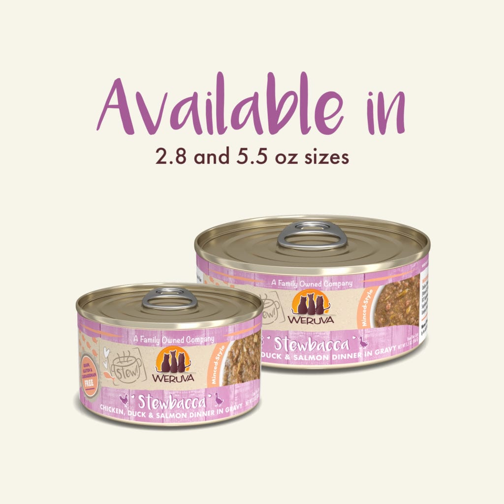 Weruva Cat Stew Can GF Chicken, Duck & Salmon - Stewbacca 5.5 oz