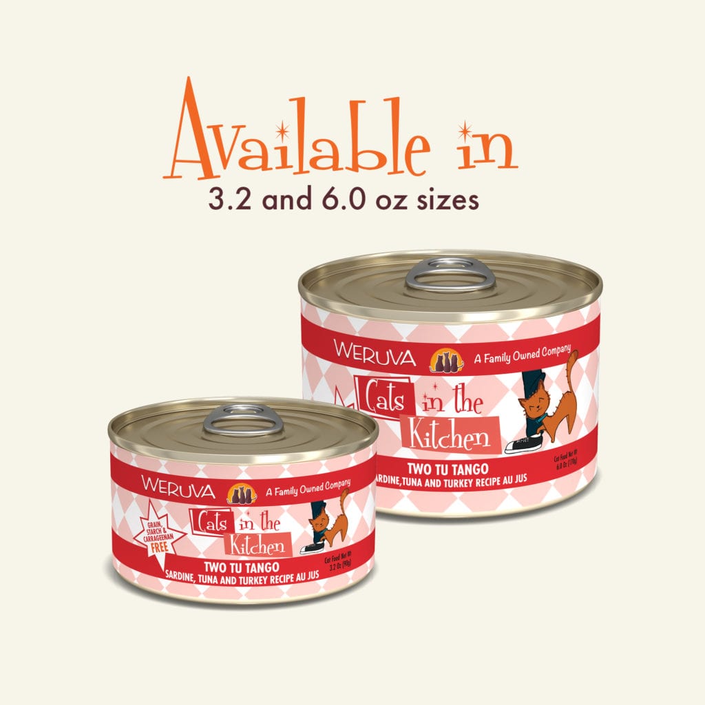 Weruva CITK Can GF Sardine, Tuna & Turkey - Two Tu Tango 6 oz