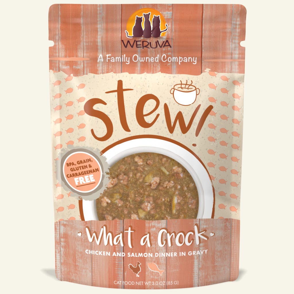 Weruva Cat Stew Pouch GF Chicken & Salmon - What A Crock 3 oz