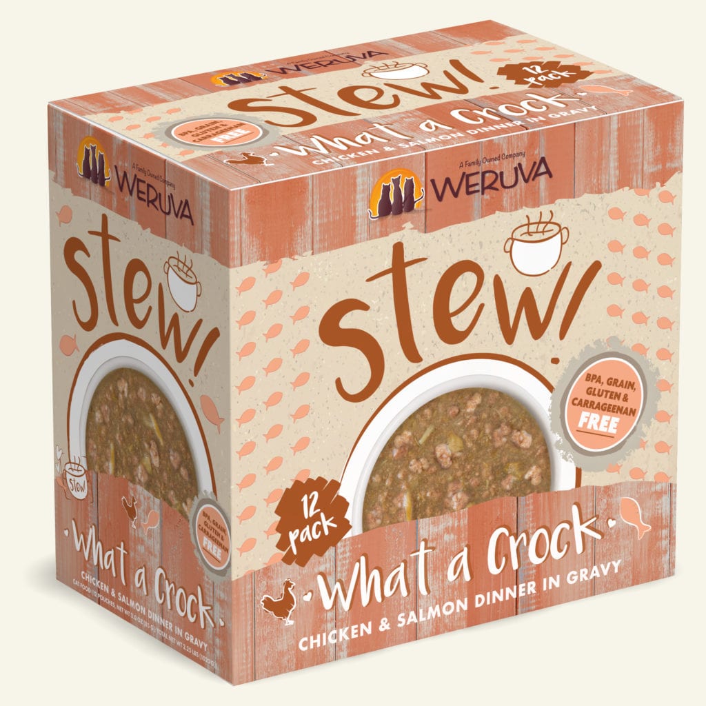 Weruva Cat Stew Pouch GF Chicken & Salmon - What A Crock 3 oz