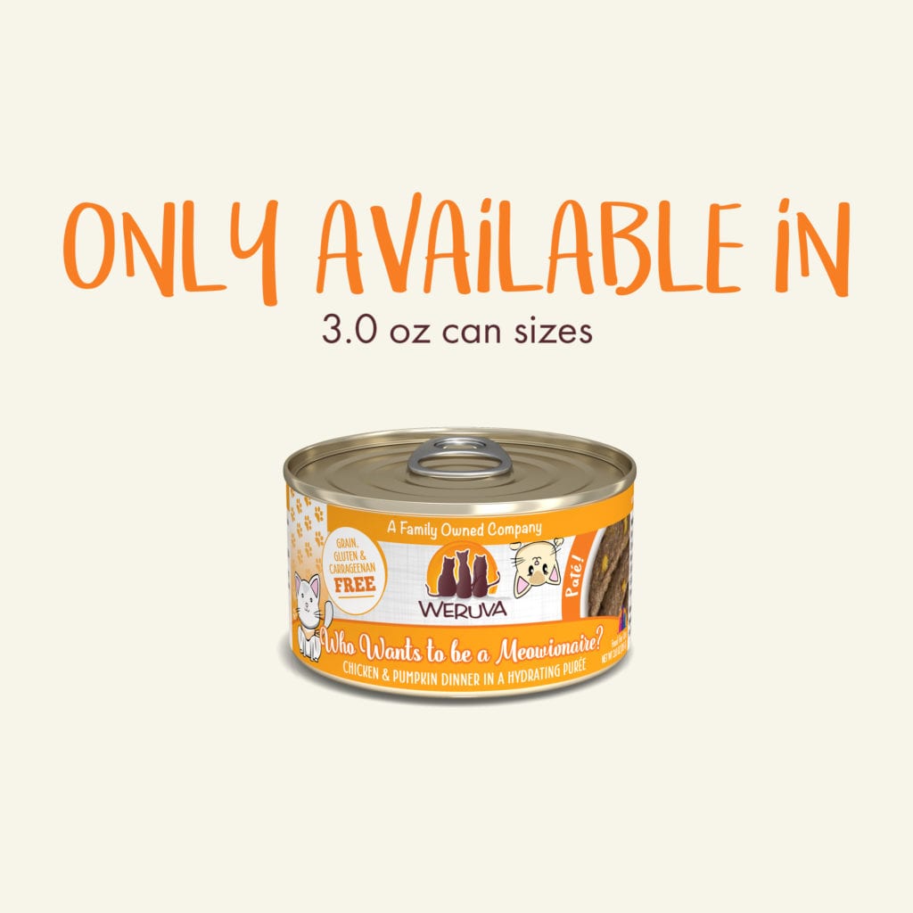 Weruva Cat Classic Can GF Pate Chicken & Pumpkin - Want 2B Meowionaire 3 oz