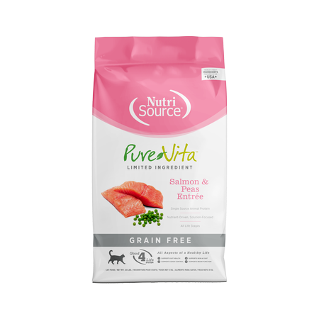 Pure Vita Cat Dry GF Salmon & Peas 15#