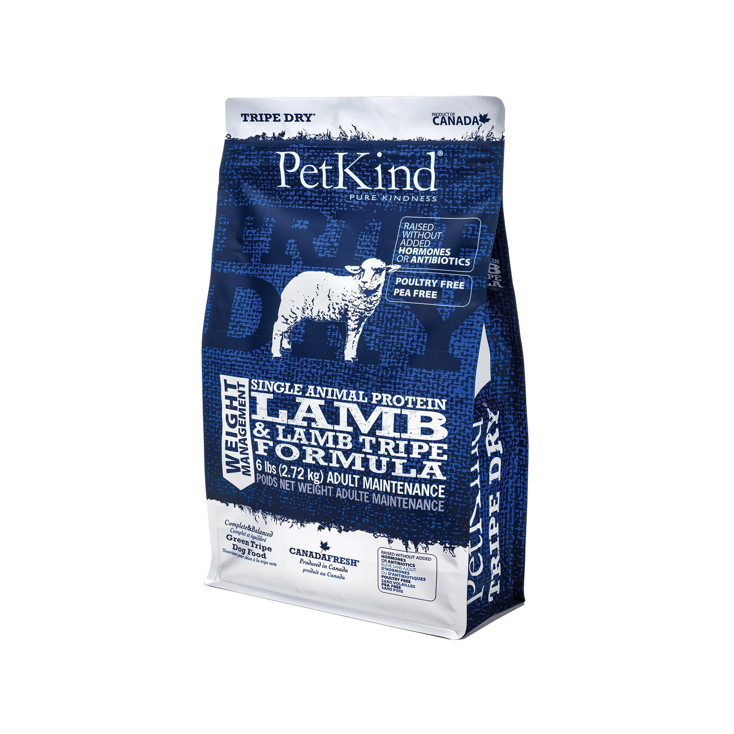 PetKind SAP Lamb/Lamb Weight Mnagement Tripe Dog 25#